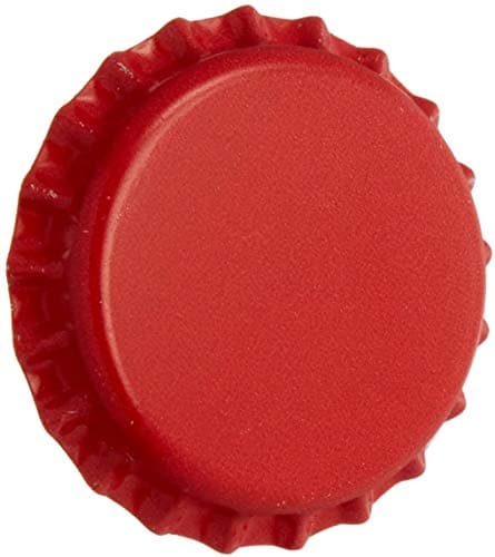 North Mountain Supply CC-RD-500 Beer Bottle Crown Caps - Red - Oxygen Barrier - 500 Count