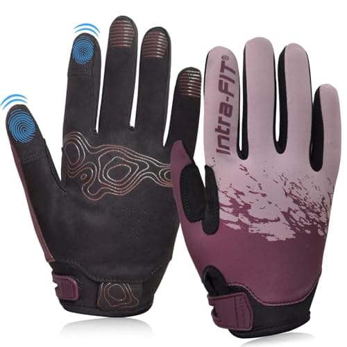 Intra-FIT Lightweight Summer Cycling Gloves for Men Women | Touchscreen Bike Gloves Breathable & Quick Dry | Non-Slip Silicone Grip | Stretchy Fit for Running, Fishing, Driving, MTB