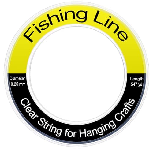 Fishing Line Wire 1640 ft, Monofilament Fishing Line, Clear Invisible Nylon String for Hanging Crafts