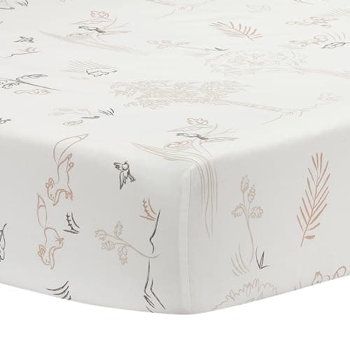 Lambs & Ivy Treetop Fox Woodland Breathable Cotton Fitted Crib/Toddler Sheet