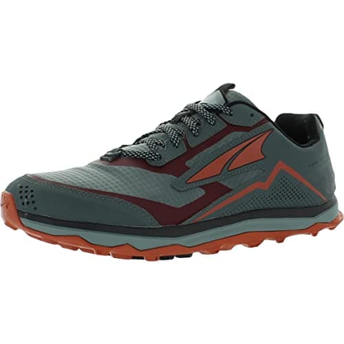 ALTRA Men's Lone Peak 5 Trail Running Shoe, Gray/Orange, 10