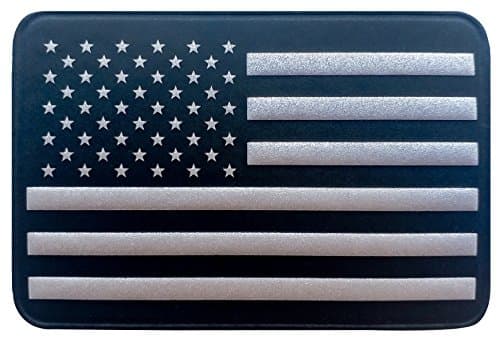 Seibertron 2"x3" US Flag Reflective in The Dark Hook & Loop 3D PVC Patch, Perfect Motorcycle Backpack, Tactical Operator Caps, Hats, Jackets, Packs and Military Apparel